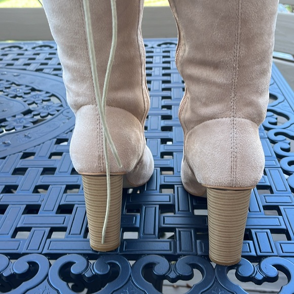 High heels open toe boots - best for someone size 8. - Picture 5 of 10